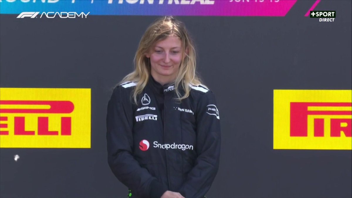La Marseillaise résonne au Canada pour Doriane Pin 🇫🇷🇫🇷🇫🇷 #CanadaGP #F1Academy