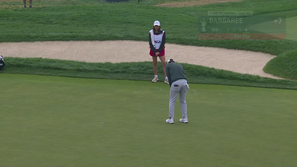 Making the cut at the U.S. Open with your wife on the bag. It was a life-changing morning for the Barbaree family. ❤️