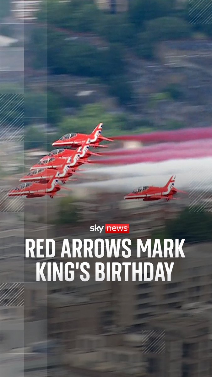 Over 1,300 soldiers took part in the Trooping the Colour parade and RAF planes performed a flypast to mark the UK monarch's official birthday.
