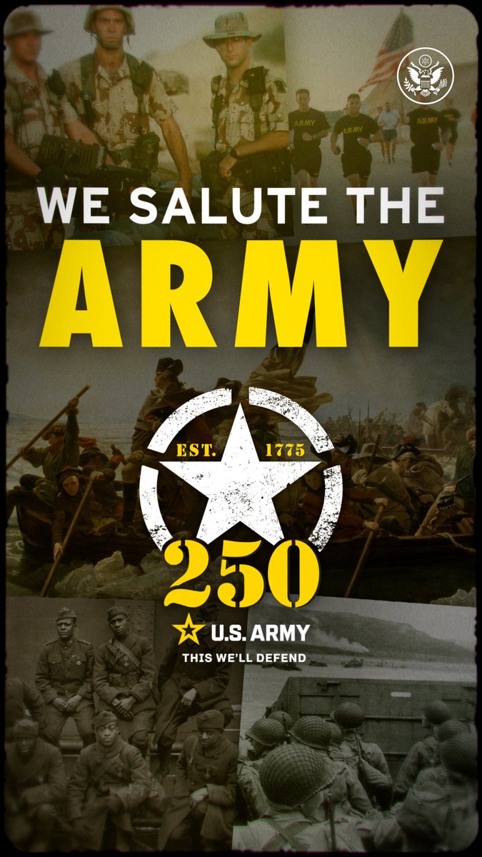 The State Department salutes the U.S. Army for 250 years of defending our freedom at home and around the world. 🫡