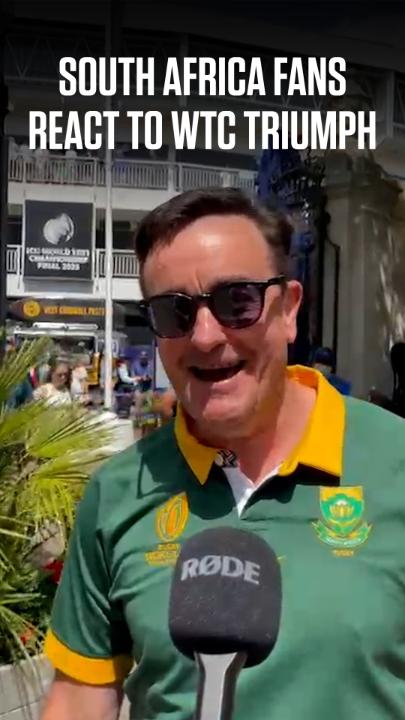 South Africa fans at Lord's react to their WTC final triumph ๐ฟ๐ฆ๐