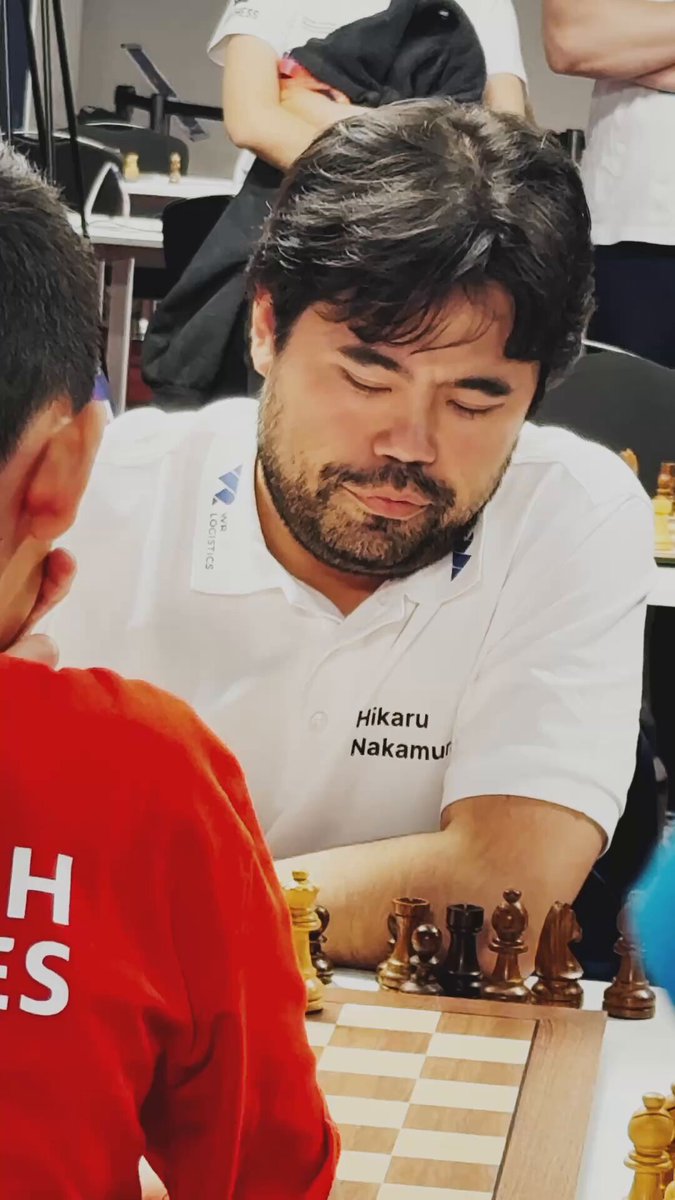 🇦🇿 13-year old IM Ahmad Khagan (2290) stuns 🇺🇸 GM Hikaru Nakamura (2837) in Round 5 of the FIDE World Blitz Team Championship! 🔥 #FIDERapidBlitzTeams