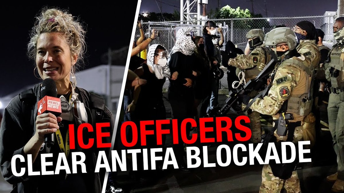 RAW: ICE officers clash with Antifa at illegal migrant detention facility Tensions are boiling over at the Delaney Hall ICE detention facility in Newark, New Jersey, where illegal immigrants are currently being held. The situation reflects a broader crisis sweeping across the United States as mass riots erupt in protest of President Donald Trump's revived immigration enforcement policies. In cities like Seattle, Atlanta, and throughout California, protests have devolved into chaos, with vehicles set on fire, businesses looted, and public infrastructure vandalized—all this under the guise of what protesters call a "revolution." At Delaney Hall, tensions turned violent both inside and outside the facility. Earlier this week, a riot broke out within the centre, allowing four detainees to escape. The individuals, all facing charges, including burglary, are now the subject of a nationwide manhunt. The federal government is offering a $10,000 cash reward for information leading to their capture. Outside, radical far-left demonstrators have staged repeated blockades of the facility. On the eve of the nationwide "No Kings" protest—expected to mobilize millions across the country—protesters clashed with ICE personnel and private employees attempting to exit Delaney Hall. Activists dragged plastic barricades into the street, blocking vehicle access and surrounding the facility. Strikingly, no local police intervened. Despite the clear escalation, ICE staff were left without backup or crowd control support, forced to confront protesters on their own. In some instances, physical altercations occurred. Even a pizza delivery driver was reportedly blocked from reaching the building, a moment that underscored the protesters' disregard for everyday working-class people caught in the crossfire. Critics point to Newark Mayor Ras Baraka as a key figure in the city’s apparent withdrawal from the situation. Baraka was arrested last month for trespassing after attempting to enter the ICE facility during a protest—a move many called a political stunt. Since then, Newark police have been notably absent from the scene, raising questions about whether the mayor’s political stance is interfering with public safety. While last night's crowd was modest, the intensity was unmistakable. With mass protests set for Saturday, many fear that this could spiral into a larger national crisis. And if the U.S. border becomes increasingly porous, Canada could face the next wave, especially as deportees look north for refuge. FULL REPORT by Alexandra Lavoie: