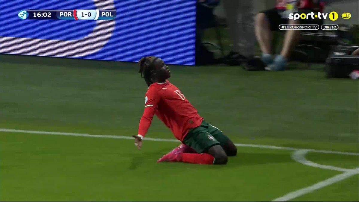 Quenda marcou o primeiro golo de Portugal no Euro sub-21.