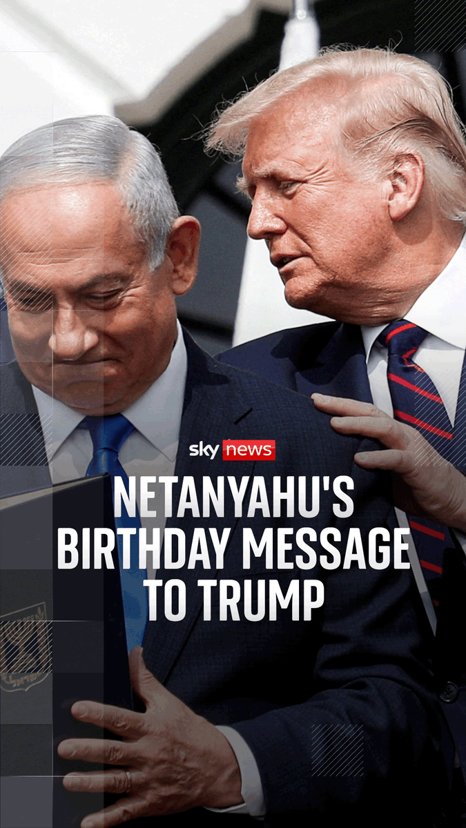 Benjamin Netanyahu has sent a birthday message to Donald Trump. Israeli leader Netanyahu also wished 'a 250th happy birthday' to the US Army.