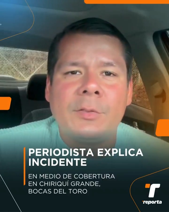 El periodista Pedro Batista explicó cómo se produjo un incidente con manifestantes en Chiriquí Grande, Bocas del Toro, y agradeció las muestras de solidaridad. Explicó que al acudir a un punto de cierre en la comunidad de Pueblo Nuevo, fue advertido junto a otros comunicadores por un grupo de personas, quienes con piedras en mano, les realizaron amenazas y uno de ellos le dio un golpe en el rostro. "Nos estaban amenazando, con piedras, nos las ponían en la cara y decían que si no parábamos de grabar iban a atentar con nuestra vida... Ya nos íbamos del lugar, y en ese momento viene uno y me da una cachetada", explicó el reportero, quien señaló que fue despojado de su equipo de trabajo, pero luego logró recuperarlo gracias a la intervención de un docente que se encontraba en el sitio.