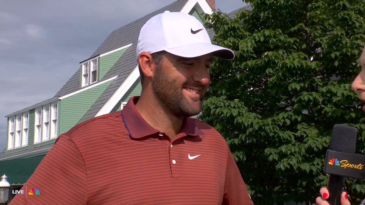 For Scottie Scheffler, the U.S. Open is a mental battle. But when he finishes his round, he's back to dad duties. 🥹💙 📺 NBC &amp; Peacock | #USOpen