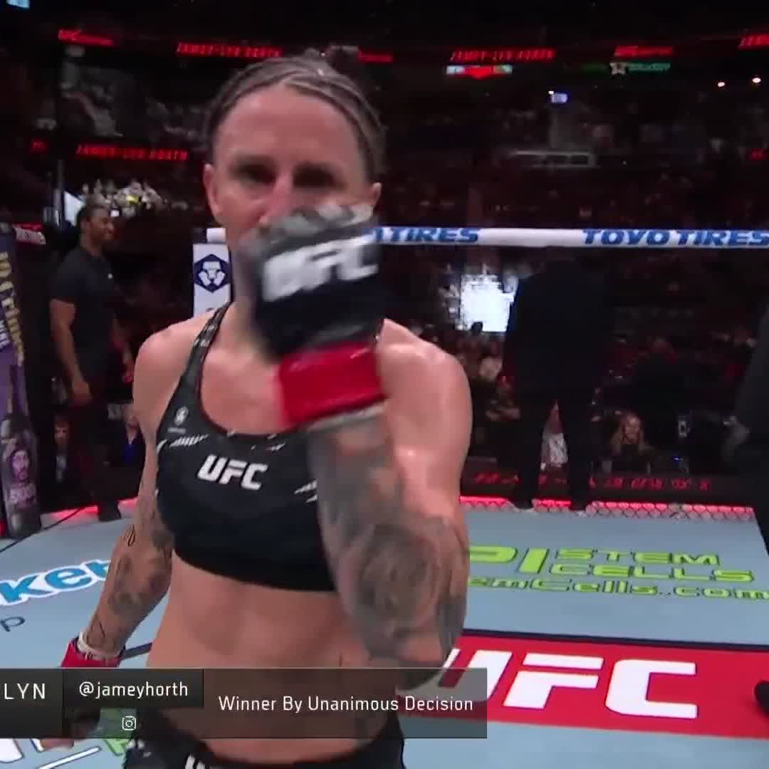 Taking care of business 💪 Jamey-Lyn Horth wins a UD to start off #UFCAtlanta! [ LIVE NOW on ESPN+ ]