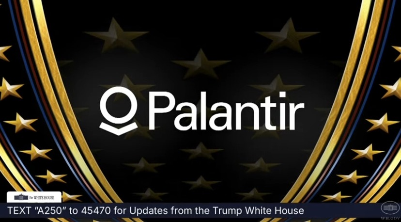 Parade announcer: "Special thanks to our sponsor, Palantir"