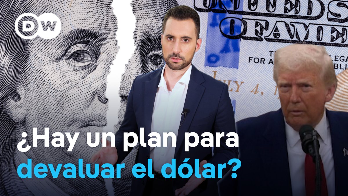 Por qué el dólar pierde valor durante el mandato de Trump En los cinco primeros meses del año, el dólar ha caído un 9%. Donald Trump aspira a un dólar débil que pueda ayudarle a impulsar las exportaciones. Para lograrlo, el presidente de EE. UU. ha presionado a la Fed para que reduzca los tipos y está provocando que el país sea un lugar menos atractivo para la inversión. El dólar se resiente también por las idas y venidas en la política arancelaria de Trump. Los expertos, sin embargo, no creen que el clima de incertidumbre creado por Trump responda a una estrategia dirigida para debilitar al dólar. #DWPlazaFráncfort