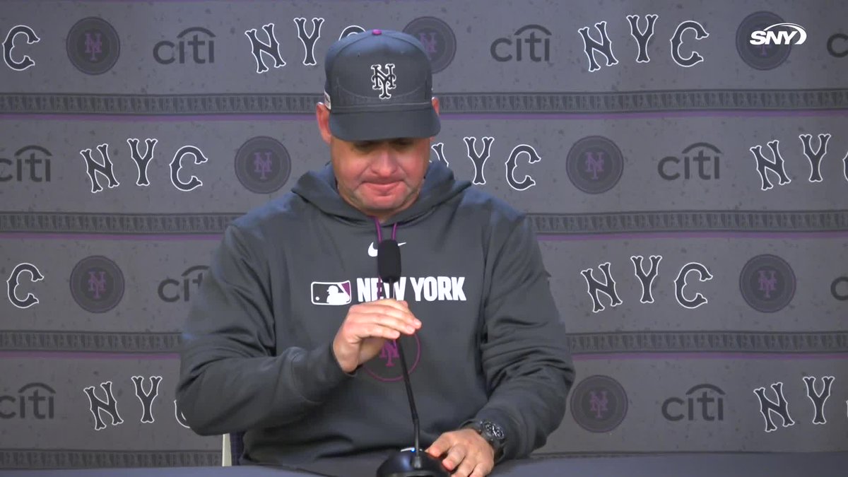 Carlos Mendoza was asked about Tylor Megill's performance today: "I feel like there was a lot of noncompetitive pitches, especially the secondary's. He lost it there, pretty much"