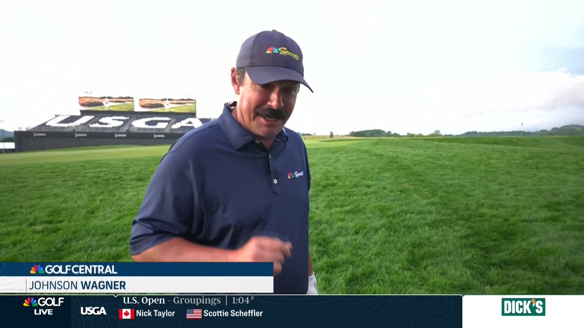 Johnson Wagner attempts shots from the rough, fairway and bunker that the contenders played on No. 17. 🔎👀 📺 Golf Central Live From the #USOpen