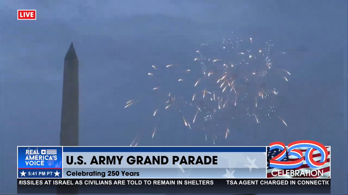 U.S. ARMY GRAND PARADE PHANTOM FIREWORKS SHOW Breathtaking fireworks display with the Washington Monument in view!