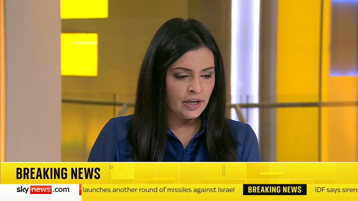 BREAKING: An eight-storey residential building in Tel Aviv has been hit by a rocket this evening, Israeli authorities are reporting. Latest: 📺 Sky 501, Virgin 602