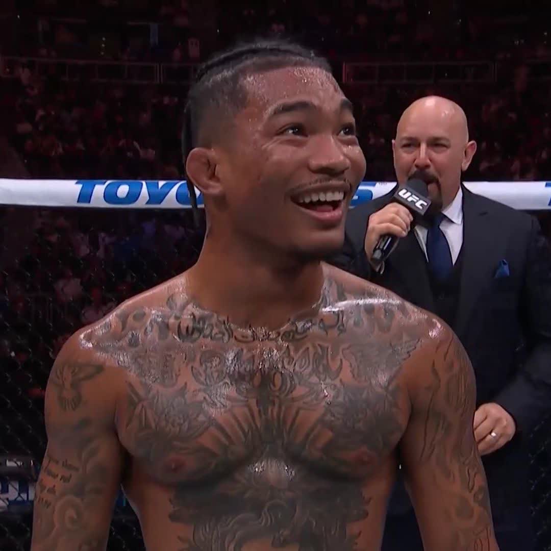 GEORGIA STAND UP FOR YOUR OWN! 👏 Malcolm Wellmaker called his shot to get onto #UFCAtlanta, and made sure he delivered on it!