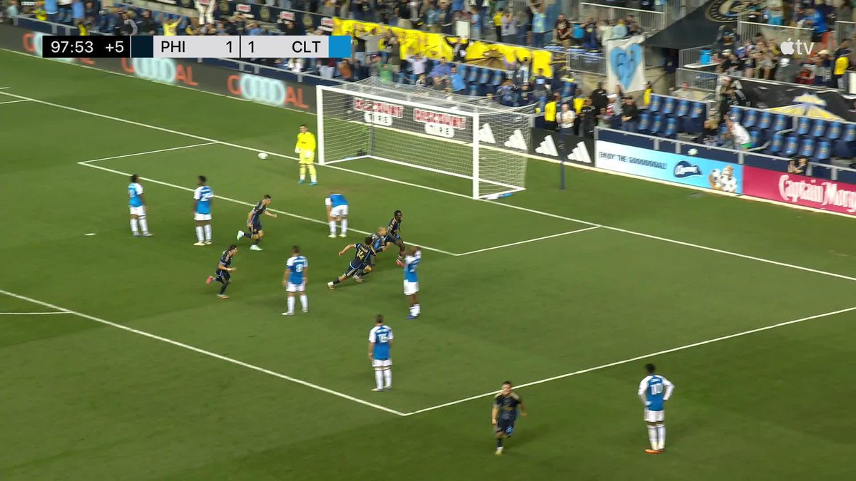 WHAT A TIME TO GET YOUR FIRST Major League Soccer GOAL 😱 Markus Anderson with the stoppage time winner in the dying moments to give Philadelphia Union all three points ‼️