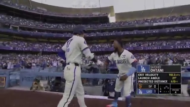 大谷翔平が先頭打者ホームラン🔥 第24号ホームラン 11試合ぶりの一発！ 【シーズン成績】 打率.288 24本塁打 OPS1.009 🎥Los Angeles Dodgers #大谷ホームラン #大谷翔平 #ドジャース