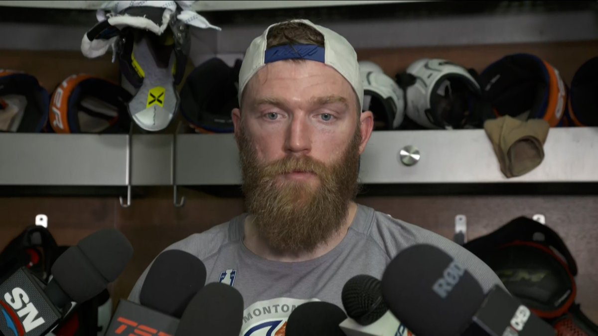 "We just gotta make sure we bear down early on in games. It hasn't happened for us. We need to go down to Florida & win a game." Mattias Ekholm on the #Oilers moving forward following their Game 5 loss. Enterprise | #LetsGoOilers