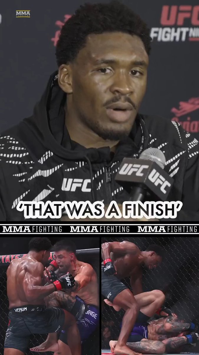 Mansur Abdul-Malik wants to clear up this "technical decision" talk after his win at #UFCAtlanta: "That was a finish."