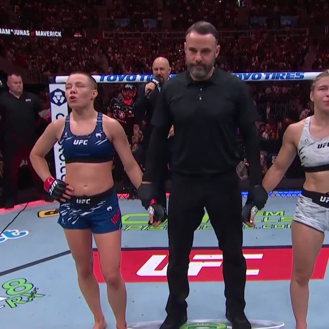 Back to winning ways! Rose Namajunas earns the UD win at #UFCAtlanta! [ LIVE NOW on ESPN &amp; ESPN+ ]