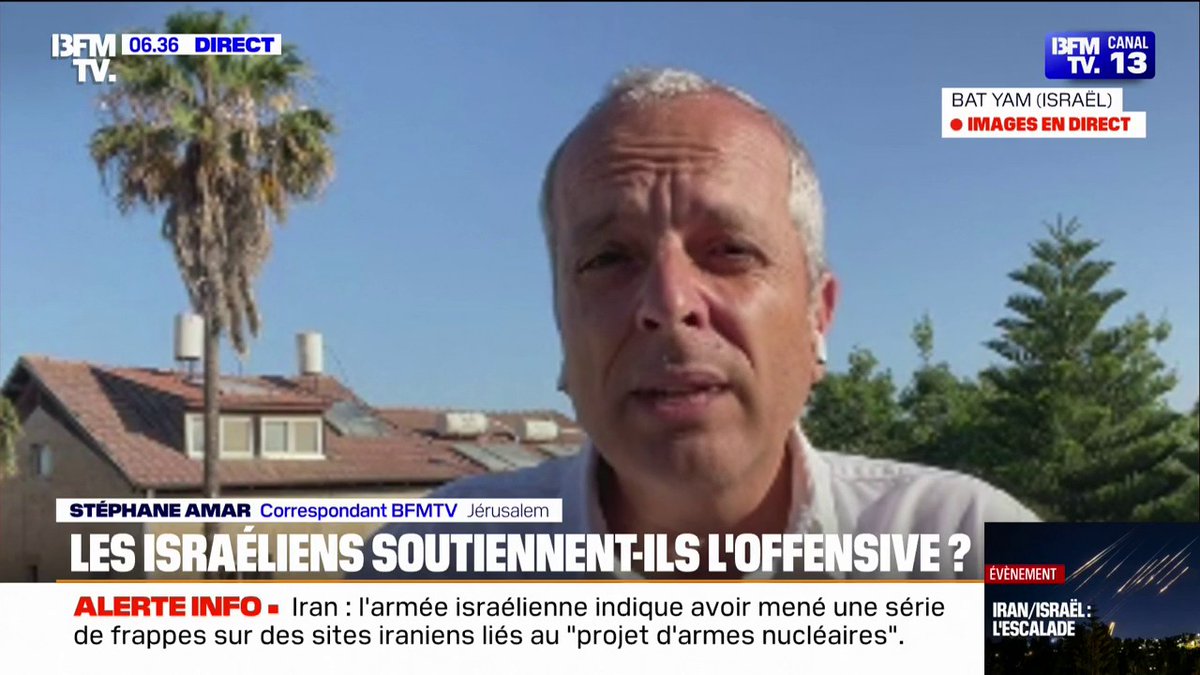 🗨️ "Ces frappes sont sans précédent" Les israéliens se réveillent sous le choc après une nuit de bombardements