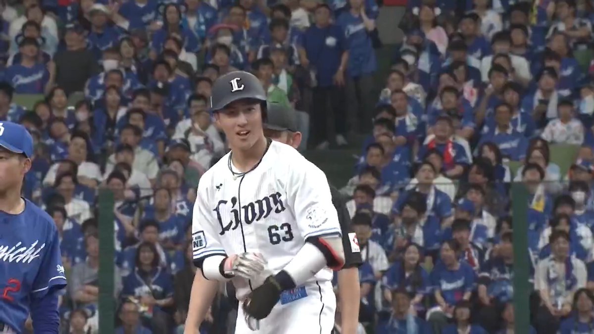#長谷川信哉 選手の適時打で先制! 今週絶好調の打撃で均衡を破ります! #seibulions #ALLONE #圧倒的至近距離 #交流戦