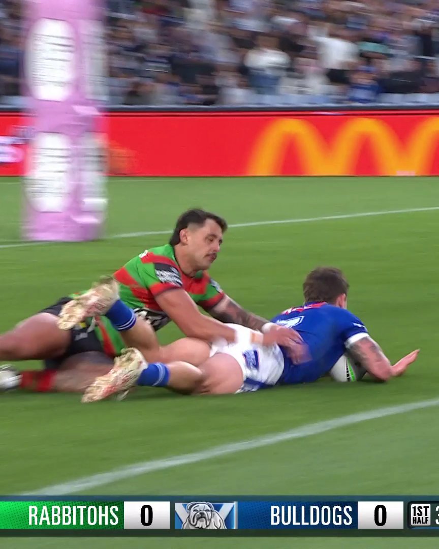 That's brilliant from Toby Sexton! 👏 #NRLSouthsBulldogs