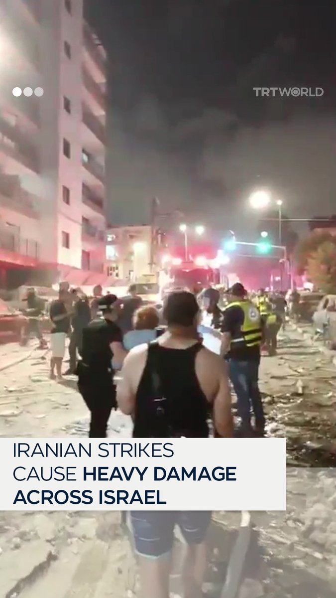 Footage shows major destruction across Israeli cities—including Tel Aviv and Haifa suburbs—after overnight Iranian missile strikes. Israel has also launched attacks on Iran in what marks the deadliest exchange between the two countries so far
