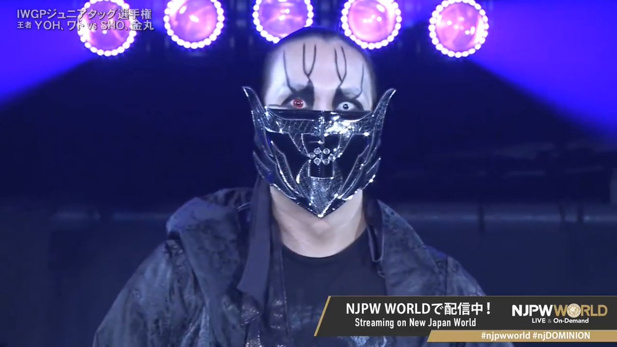 "Are you serious? I can't believe it.👍→😈" DOUKI Sign up Now & Stay tuned to #NJPW #njpwworld #njDOMINION