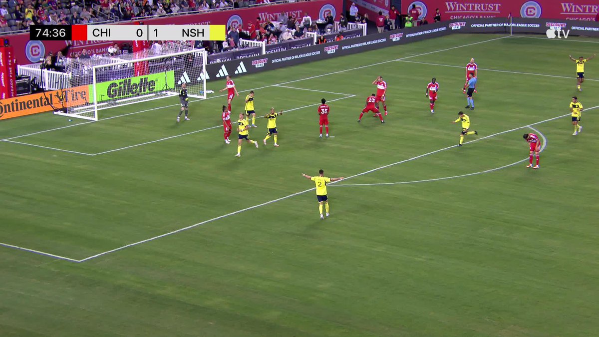 🇺🇸 Sam Surridge here showing some great footwork to score his 12th #MLS goal of the season last night. The 26-year-old has already matched his total from the entirety of last season in just 18 matches this year #nashvillesc