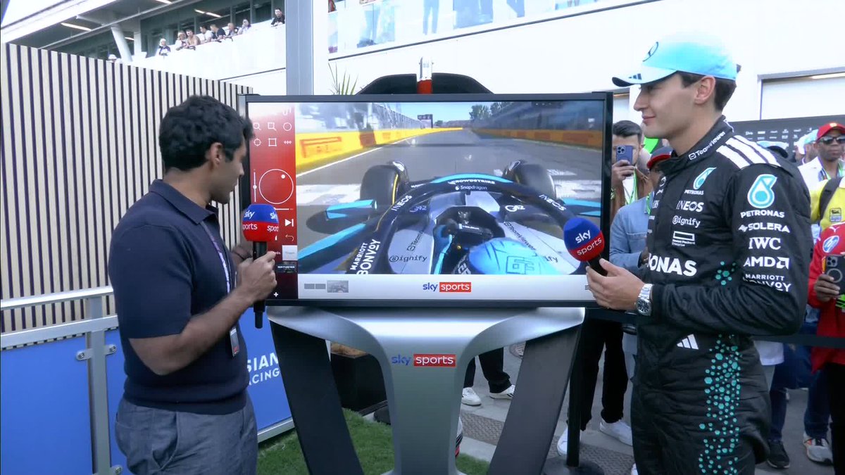 "Probably the only lap i've ever done in my life where I had goosebumps afterwards" 🤩 George Russell joins Karun Chandhok at the SkyPad to react to the lap that secured him pole position 🔥