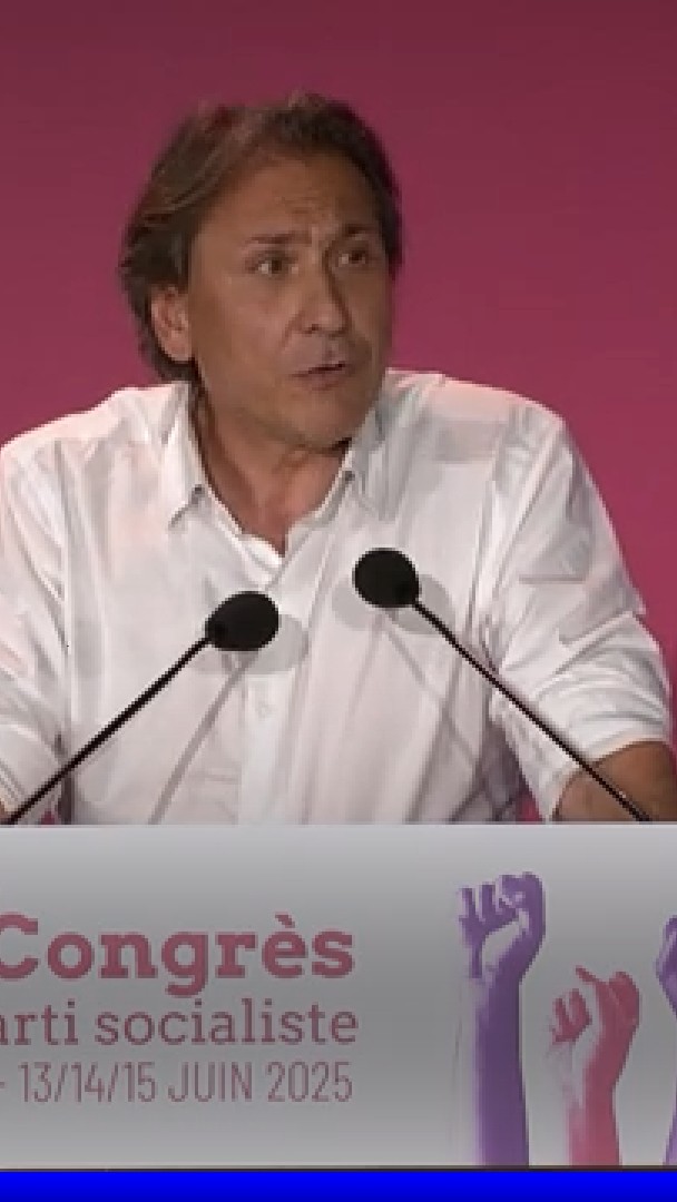 Jérôme Guedj qualifie de "salopard antisémite" Jean-Luc Mélenchon, lors du 81e congrès du PS