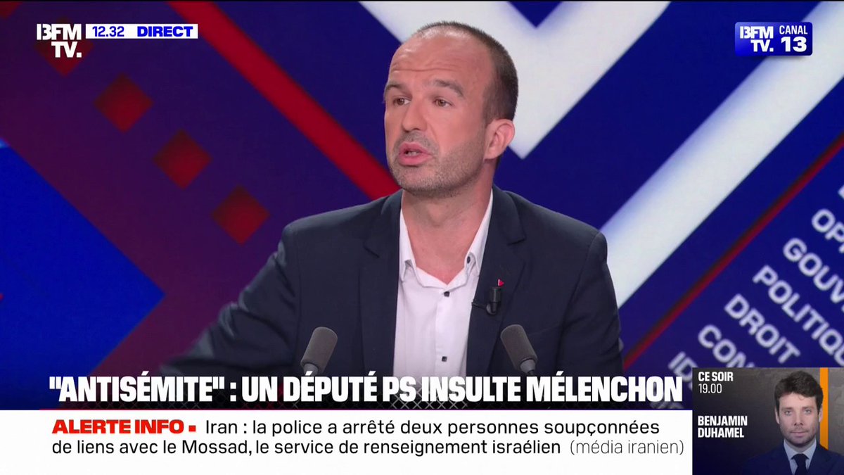 💬 "Inacceptable" Manuel Bompard (LFI) demande à "Olivier Faure de présenter des excuses publiques à LFI" après que Jérôme Guedj a insulté Jean-Luc Mélenchon de "salopard antisémite"