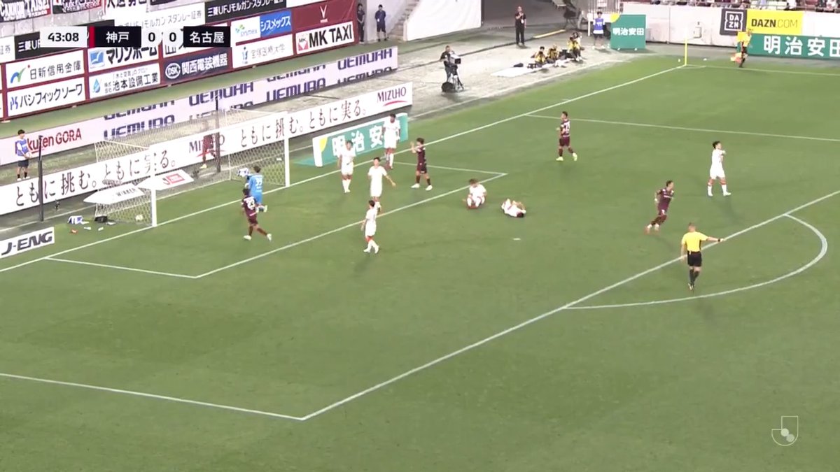 🎦 ゴール動画 🏆 明治安田Ｊ１リーグ 第20節 🆚 神戸vs名古屋 🔢 1-0 ⌚️ 44分 ⚽️ オウンゴール（神戸) #Ｊリーグ