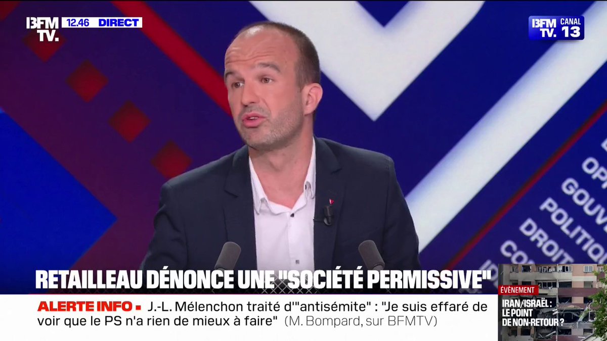Interdiction des réseaux sociaux aux moins de 15 ans: cette proposition "est à côté de la plaque", estime Manuel Bompard (LFI)