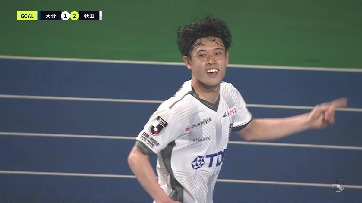 #佐藤大樹 2ゴールで秋田が逆転勝利✨️ 🎦 ゴール動画 🏆 明治安田Ｊ２リーグ 第19節 🆚 大分vs秋田 🔢 1-2 ⌚️ 83分 ⚽️ 佐藤 大樹（秋田) #Ｊリーグ