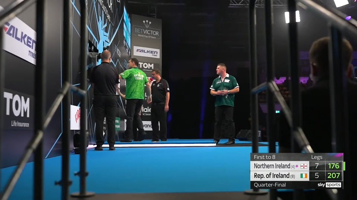NORTHERN IRELAND INTO THE SEMI-FINALS 👏 What a win for Northern Ireland, and what a dart to win it from Josh Rock! They beat Republic of Ireland 8-5 to progress! 📺 #WCOD25