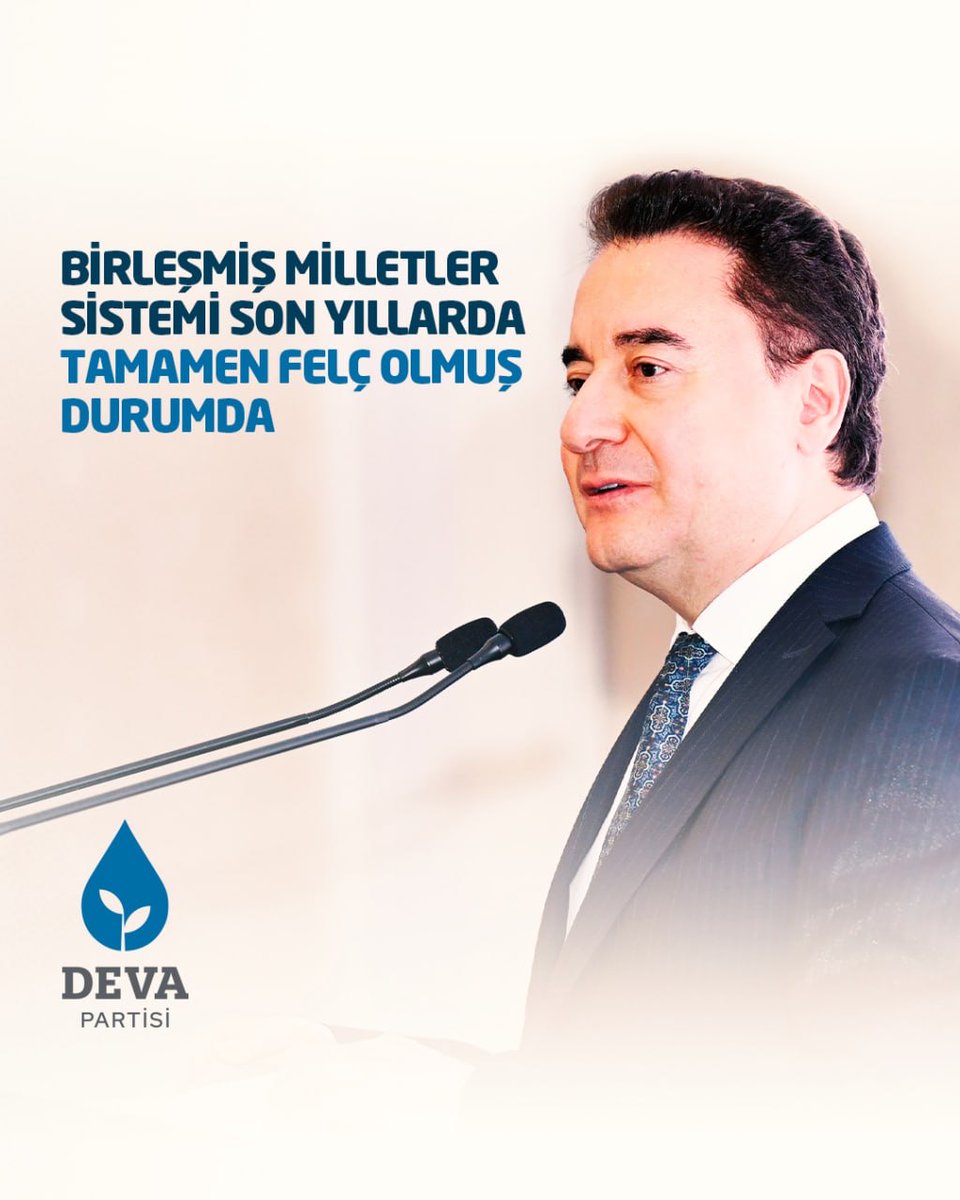 Birleşmiş Milletler sistemi son yıllarda tamamen felç olmuş durumda. Kurallar sadece zayıflar için uygulanır, güçlüler için işlemezse bu, dünyayı kaosa götürür.