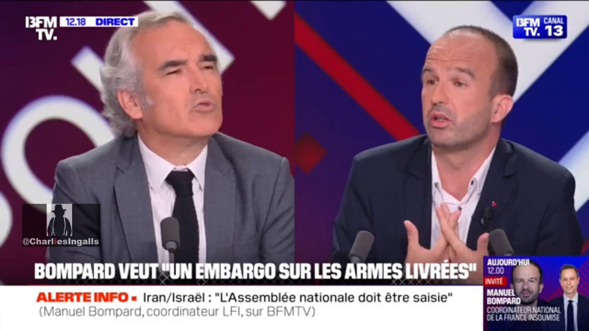🔴Aïe, aïe, aïe, ça bégaye fort face à Manuel Bompard : "Be yaaa, ma, meuuuh, y zétaient prévenu, y zétaient prévenu qui fallait pas rentrer euuuuh", "J'ai, j'ai, j'ai pas dis, j'ai dis qu'ils s'apprêtaient à rentrer", "Ben, ils voulaient aller jusqueeeee, ils voulaient aller jusque #Gaza" ➡️Manuel Bompard : "Depuis quand les eaux au large de Gaza sont des eaux israéliennes ?" ➡️Bruno Jedy : "Nan mais d'accord" ➡️Traduction de ce "NAN MAIS D'ACCORD" : « Oui mais bon monsieur Bompard, vous êtes trop précis là. On est sur une chaine d'information en continu et on est pas là pour aller dans les détails. Et de toute façon, moi à la base j'y connais rien en journalisme, c'est pas mon métier. J'ai fais un stage une fois et j'ai pas aimé, trop compliqué, vérifier les faits, ne pas lire des communiqués de presse, croiser l'information... Vous vous rendez compte du taf que c'est. Donc moi, on m'a dit que Rima Hassan était dans les eaux internationales israéliennes. C'est tout, je répète. Comment monsieur Bompard ? Qui est ce "on" ? Ben j'ai entendu ça dans la semaine sur i24news, j'y étais pour ma formation en narratif israélien. » ➡️Pour être sérieux trente secondes, avec tout le respect que j'ai pour Manuel Bompard, il est bon evidemment. Mais il se retrouve en face de gens qui ont tellement l'habitude de répéter des phrases toute faites, des elements de langage reçu le matin par mail ou en conférence de rédaction et d'avoir en face d'eux des gens qui sont idéologiquement sur la même ligne qu'ils en oublient que leurs affirmations sont d'un simplisme abyssal et donc facilement contestables. #FlottilleDeLaLiberté ===== N'oubliez pas de suivre ce compte Charlies Ingalls Le Vrai 🤠🐑🐄🐔🐎🤓 pour plus d'informations !