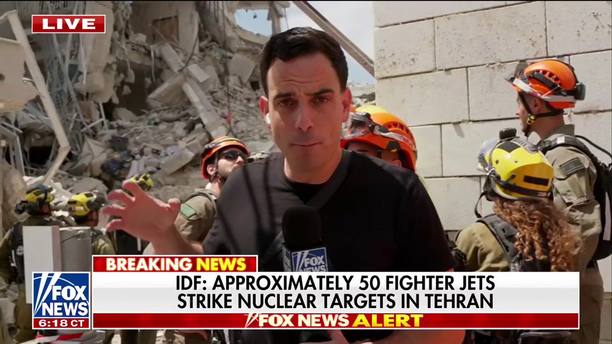 FOX News chief foreign correspondent Trey Yingst reports from central Israel, where rescue crews are digging for survivors after an Iranian missile strike. One son, still in a hospital gown, waits — hoping his father is pulled from the rubble alive.
