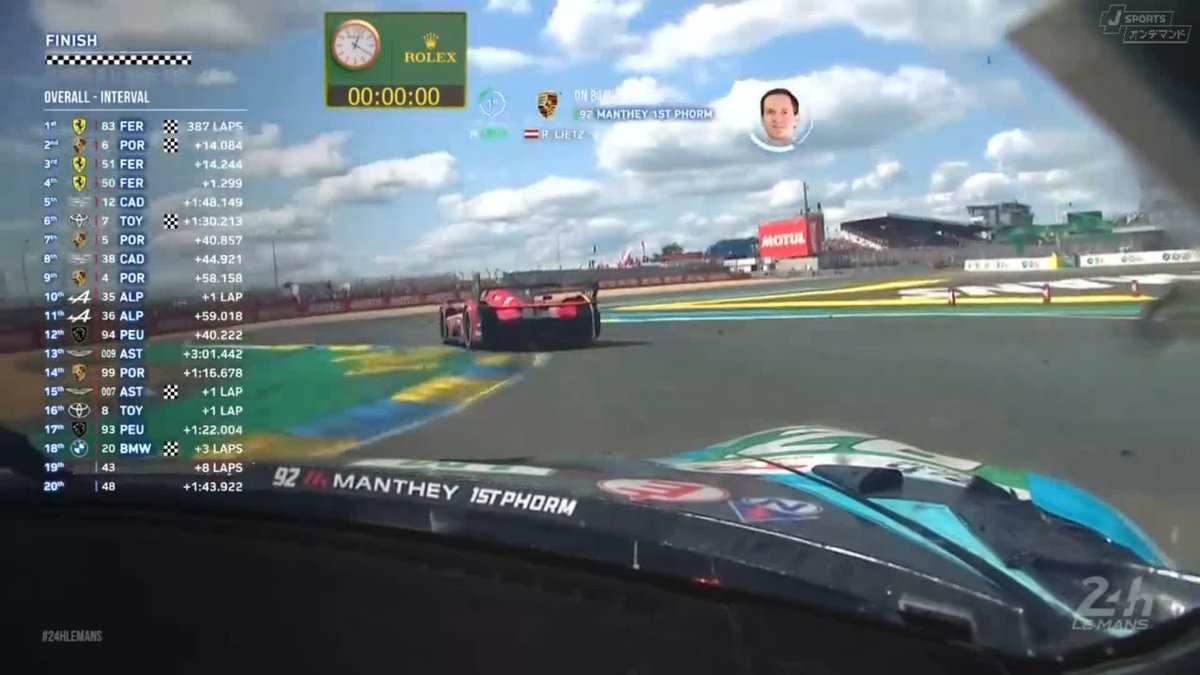 各車歓喜のチェッカー🏁🎉 83号車 AF CORSE が総合優勝㊗️ 24時間に及ぶ熱戦がついに完結😭 🏁ル・マン24時間レース🏁 決勝 6/14~15 完全LIVE配信! 🔽ご視聴/ご購入は🔽 #WEC #WECjp #LeMans24jp