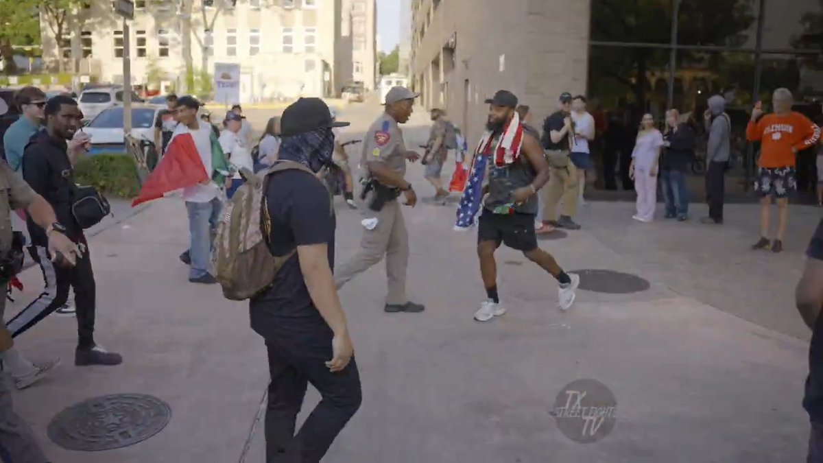 No Kings Protest Protesters vs Anti Protesters 6-14-2025 Austin TX #ice #protest #fight #texas