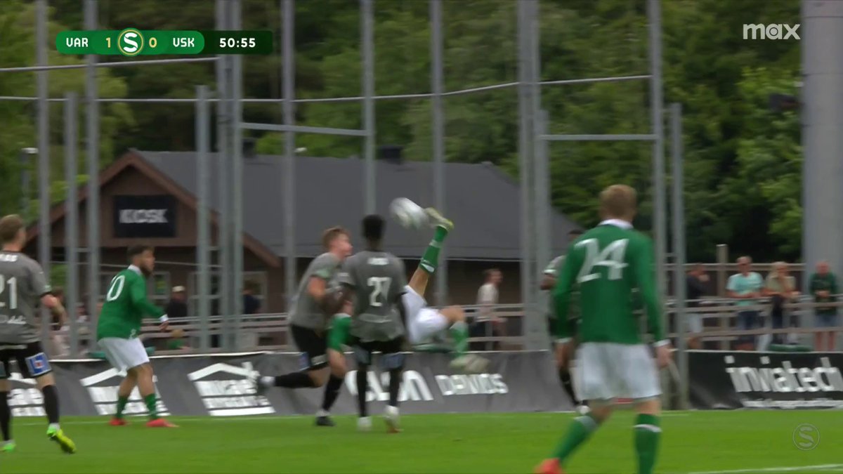🗣 "Vilket mål!" Jesper Westermark cykelsparkar in 1-0 för Varbergs BoIS hemma mot Västerås SK! 👀 📲 Se matchen på Max