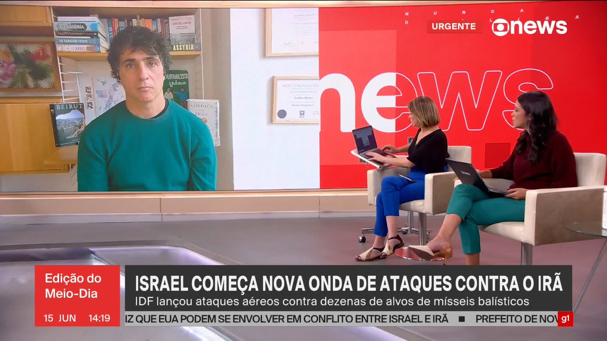 Israel começa nova onda de ataques contra o Irã; IDF lançou ataques aéreos contra dezenas de alvos de mísseis balísticos. ➡ Assista à #GloboNews: