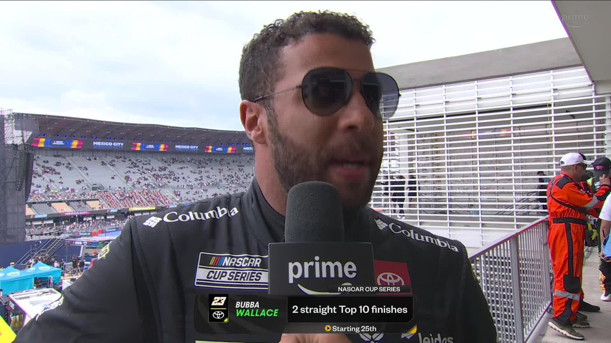 .Bubba Wallace is doing his best to stay trendy 😂 #NASCARonPrime
