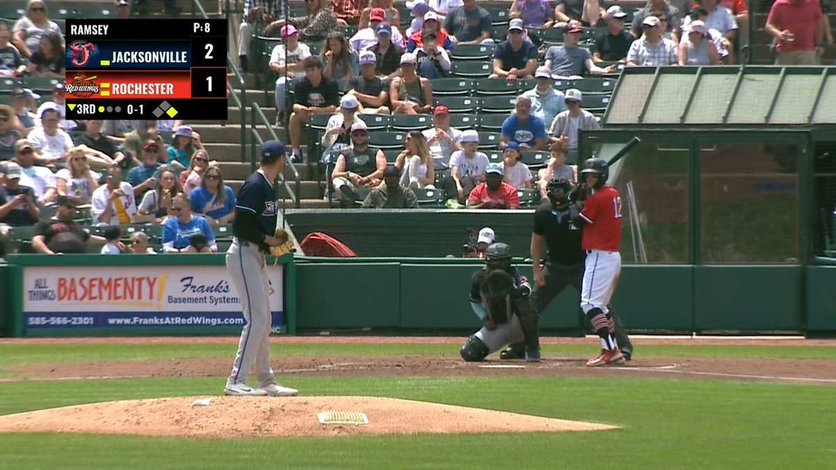 It is high, it is far, it is OFF THE WALL! A Brady House double ties the ballgame at 2!