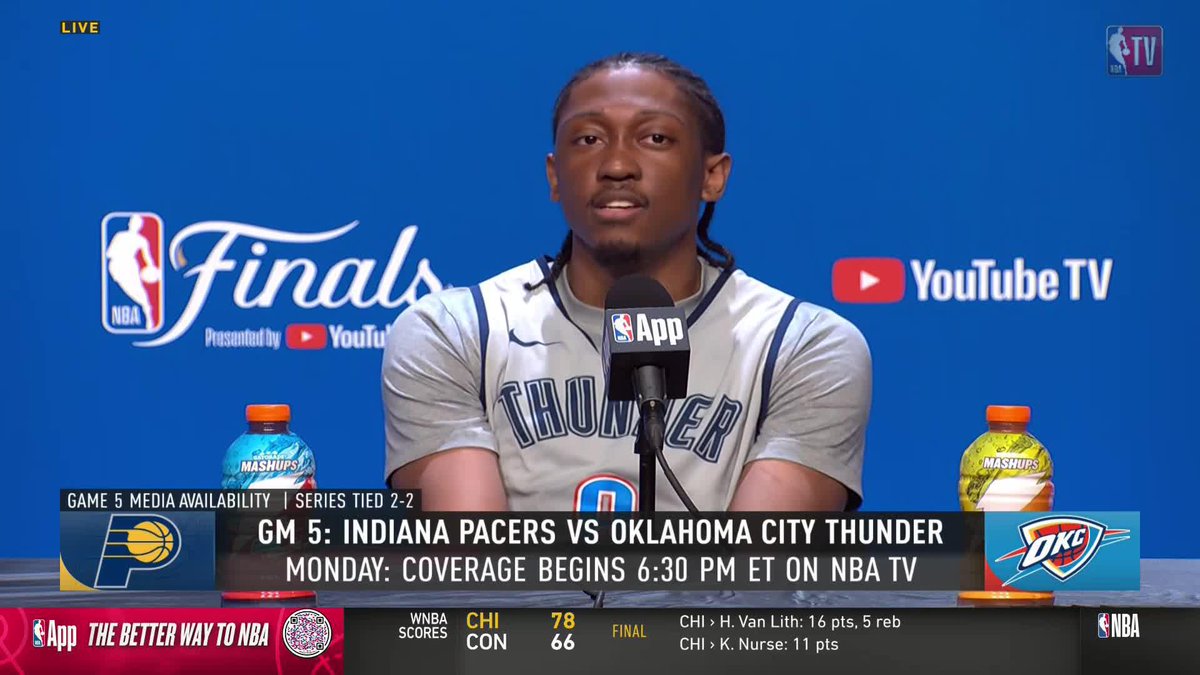 "Well I grew up short, so I've always been a point guard." 😆 JDub talked running point in the #NBAFinals despite being a wing