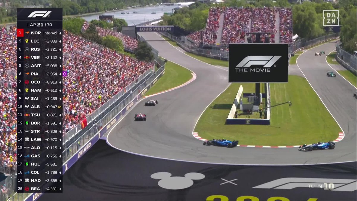 Albon está que trina. Parece que no está contento con la estrategia después de dejar pasar a Sainz 😬 📻 "No entiendo por qué no me escucháis. Me enfada" #CanadaDAZNF1 🇨🇦
