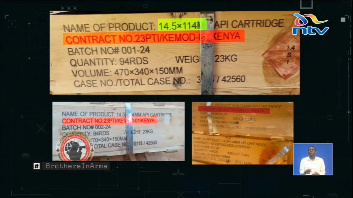 How did weapons intended for Kenya end up in the hands of fighters in Sudan's deadly conflict? What we are about to show you reveals the evidence of Kenyan-labelled crates of ammunition inside Sudan. #BrothersInArms Jackie Mike Yambo