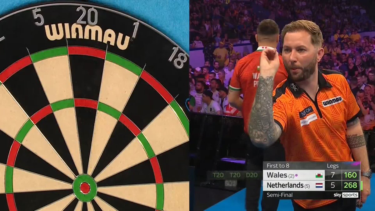 WALES HAVE DONE IT AGAIN!! 🏴󠁧󠁢󠁷󠁬󠁳󠁿 It's stunning from Gerwyn Price... A 100 finish with tops-tops as he seals a fourth final in six years for Wales! They will face Northern Ireland for the title! 📺 #WCOD25